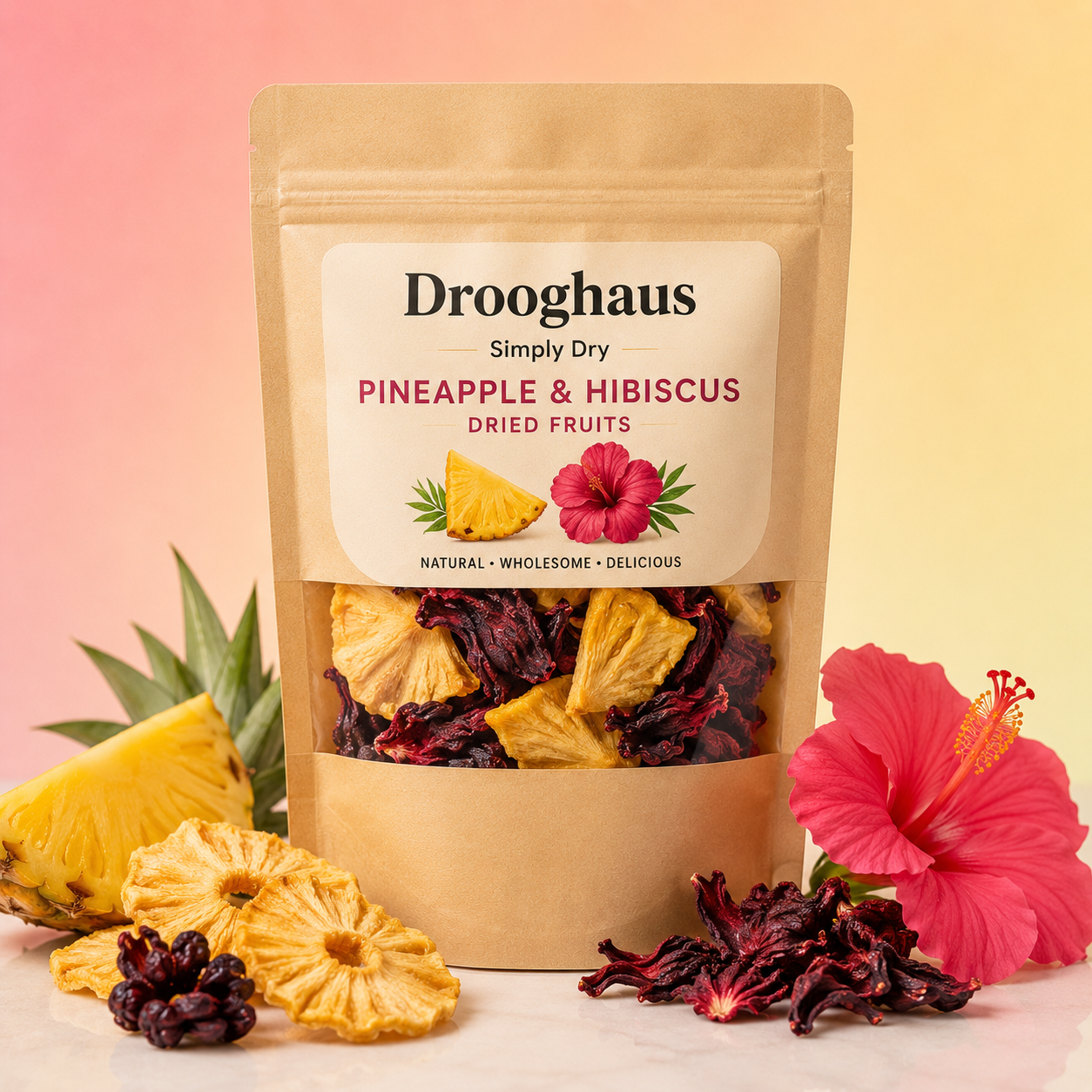 Pineapple and Hibiscus